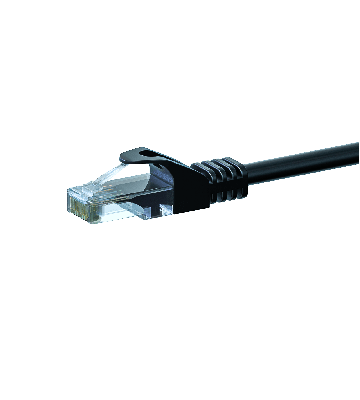 CAT6 UTP patch -kaapeli 0,50m musta - CCA