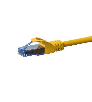UTP CAT6a patch-kaapeli 1,50m keltainen - 100% kuparia