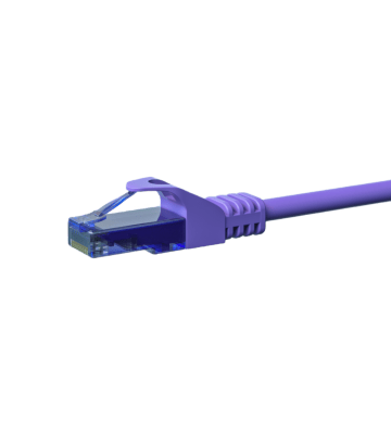 UTP CAT6a patch-kaapeli 0,15m violetti - 100% kuparia