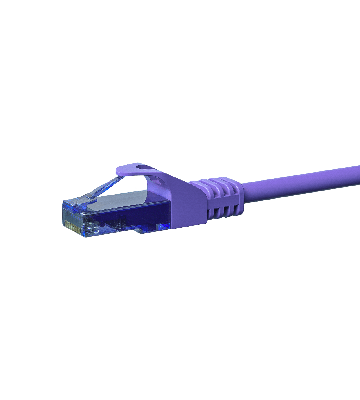 UTP CAT6a patch-kaapeli 3m violetti - 100% kuparia