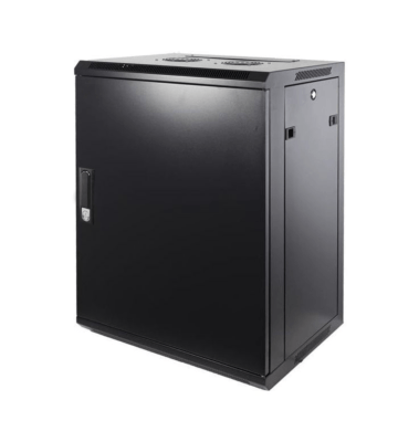15U seinäkaappi metalliovella 600x450x770mm (LxSxK)