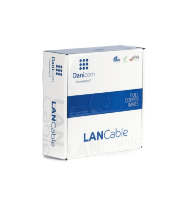 DANICOM CAT5E UTP 100 m kaapeli jäykällä rullalla - LSZH (Eca)