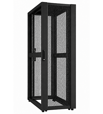 52U-kokoinen konesalipalvelinkaappi rei'itetyllä ovella 800x1000x2400mm (LxSxK)