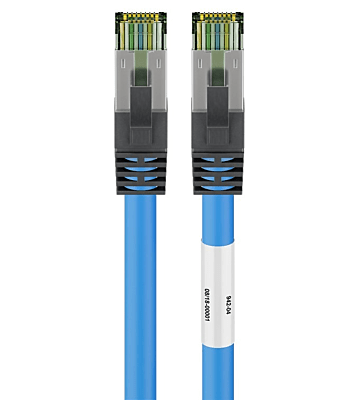 Cat8 S/FTP (PIMF) patch-kaapeli 1m sininen