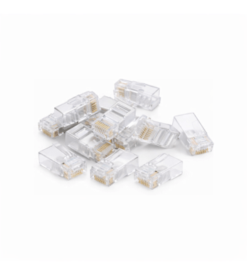 DANICOM UTP CAT6 RJ45 Liitin - jäykkään sydämeen - 10 kpl