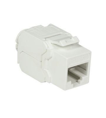 CAT6a UTP Keystone -liitin - työkaluton - valkoinen