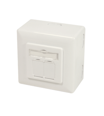 CAT6a UTP / STP pinta-asennuslaatikko, norsunluu