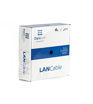 DANICOM CAT6 FTP 50 m kaapeli jäykällä rullalla - LSZH (Dca)