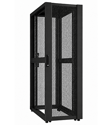 42U Datakeskuksen palvelinkaappi rei'itetyllä ovella 600x1000x2000mm (LxSxK)