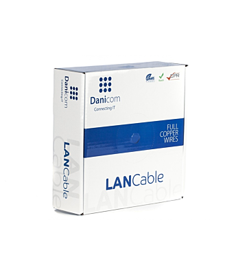 DANICOM CAT7 S/FTP 50 m kaapeli jäykällä rullalla - LSZH (Dca)