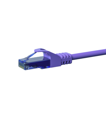UTP CAT6a patch-kaapeli 2m violetti - 100% kuparia