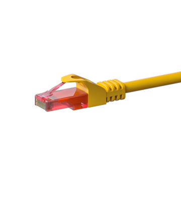 UTP CAT6 patch-kaapeli 30m keltainen - 100% kuparia
