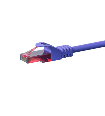 UTP CAT6 patch-kaapeli 1m violetti - 100% kuparia