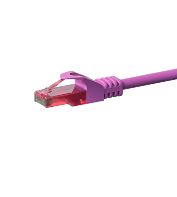 UTP CAT6 patch-kaapeli 1,50 m pinkki - 100% kuparia