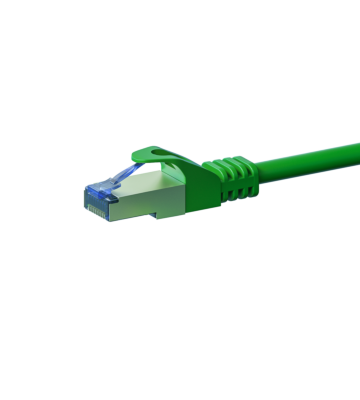 CAT6a S/FTP (PIMF) patch-kaapeli 1m vihreä