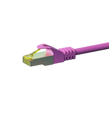 Cat7 S/FTP (PIMF) patch-kaapeli 1m vaaleanpunainen