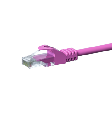 CAT5e UTP patch -kaapeli 0,25 m pinkki - CCA