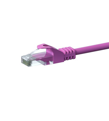 CAT6 UTP patch -kaapeli 1m pinkki - CCA