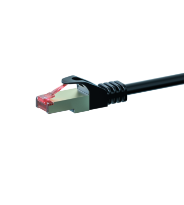 CAT6 S/FTP (PIMF) patch-kaapeli 0,25m musta