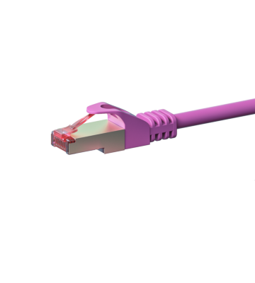 CAT6 S/FTP (PIMF) patch-kaapeli 0,25 m pinkki