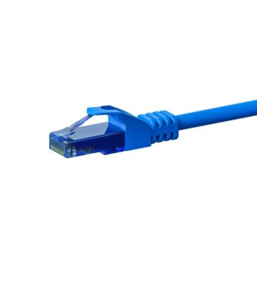 UTP CAT6a patch-kaapeli 0,25m sininen - 100% kuparia