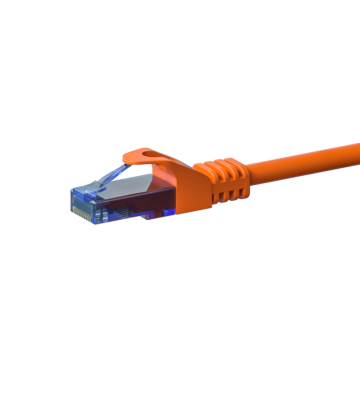 UTP CAT6a patch-kaapeli 1m oranssi - 100% kuparia