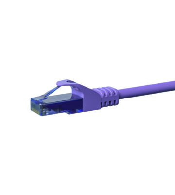 UTP CAT6a patch-kaapeli 1,50m violetti - 100% kuparia