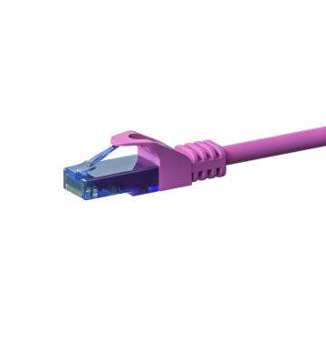 UTP CAT6a patch-kaapeli 7,50m pinkki - 100% kuparia