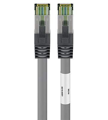Cat8 S/FTP (PIMF) patch-kaapeli 3m harmaa