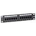 10 tuuman CAT5e UTP-kytkentäpaneeli - 12 porttia