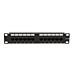 10 tuuman CAT6a UTP-kytkentäpaneeli - 12 porttia