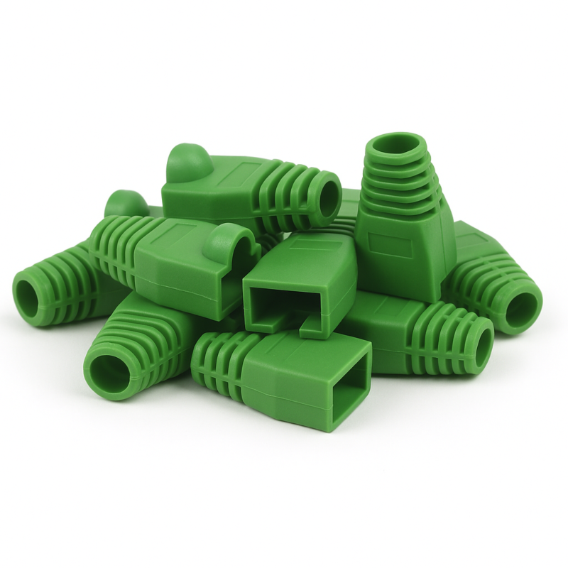 DANICOM RJ45 Kaapeliläpivienti Vihreä - 10 kpl