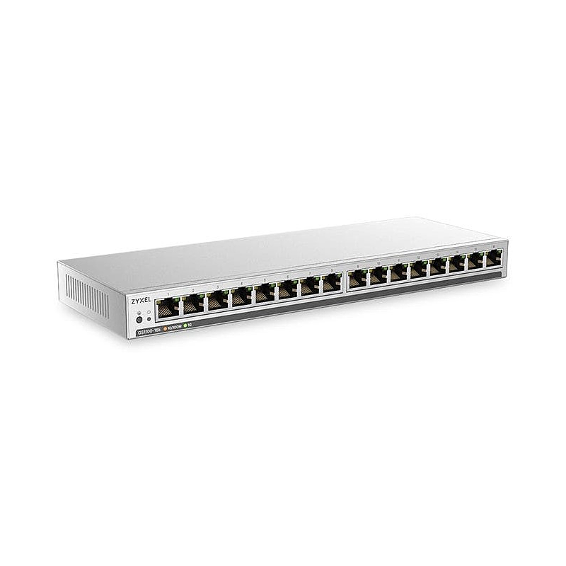 Zyxel 16-porttinen GS1100-16E hallitsematon kytkin