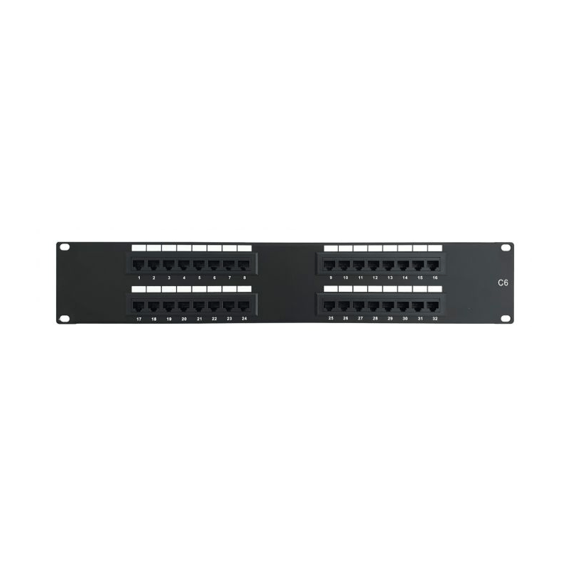 CAT6 UTP patch -paneeli - 32 porttia - 2U