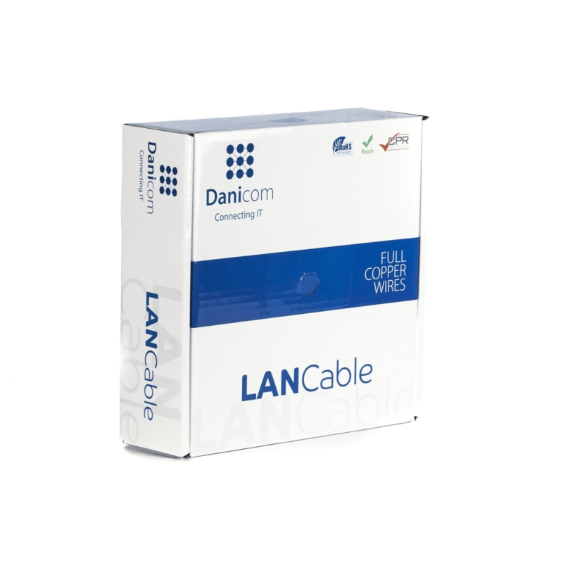 DANICOM CAT7 S/FTP 50 m kaapeli jäykällä rullalla - LSZH (Dca)