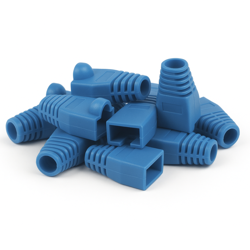 DANICOM RJ45 Kaapeliläpivienti Sininen - 10 kpl