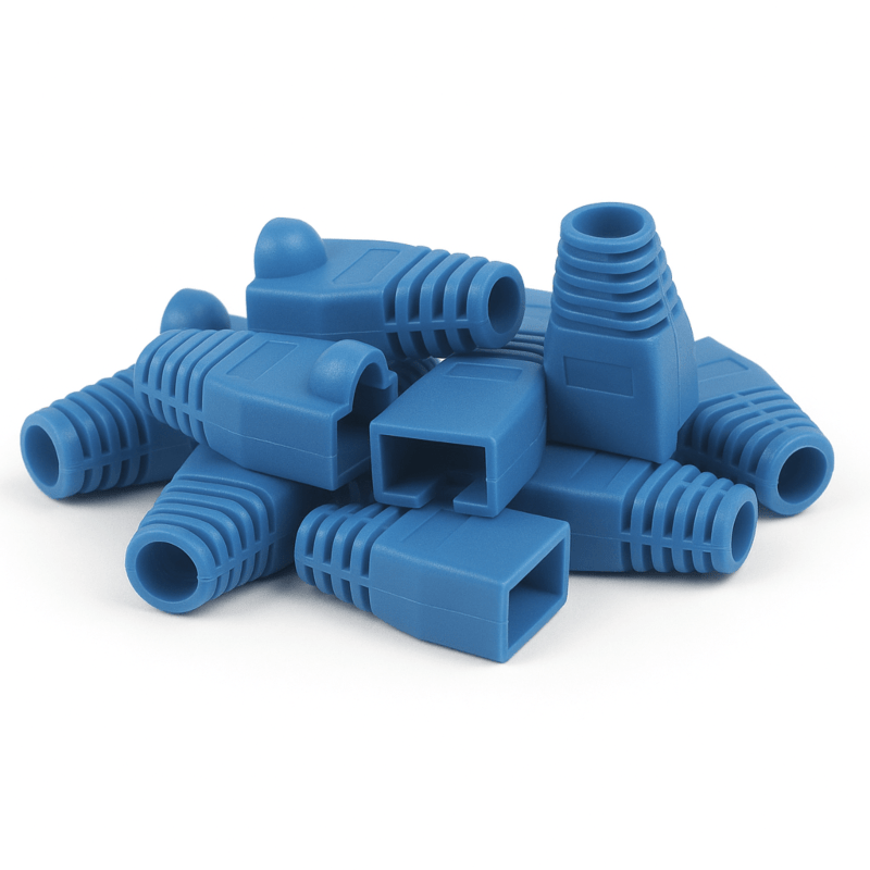 DANICOM RJ45 Kaapeliläpivienti Sininen - 10 kpl