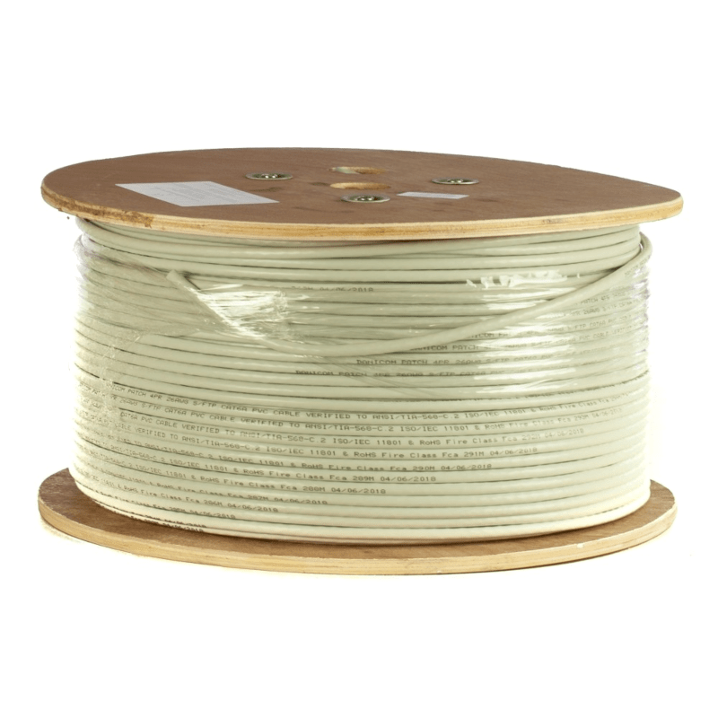 DANICOM CAT6A S/FTP 305 m kaapeli joustavalla rullalla - PVC (Fca)