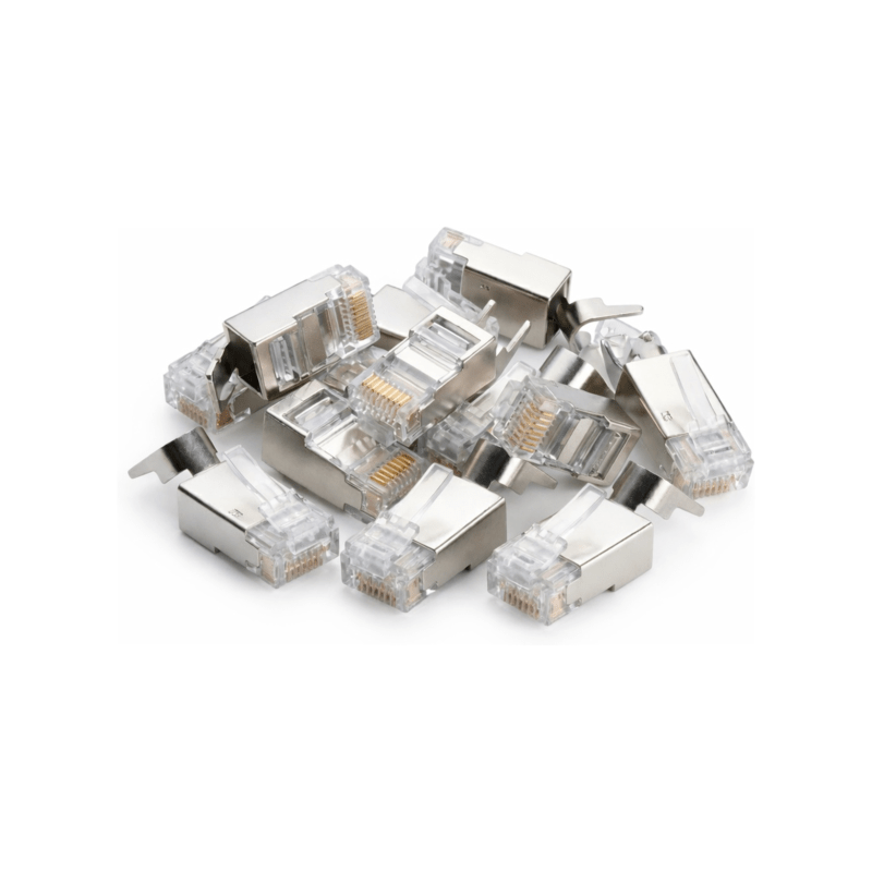 DANICOM SFTP CAT6a RJ45 Liitin - jäykkään ytimeen - 10 kpl