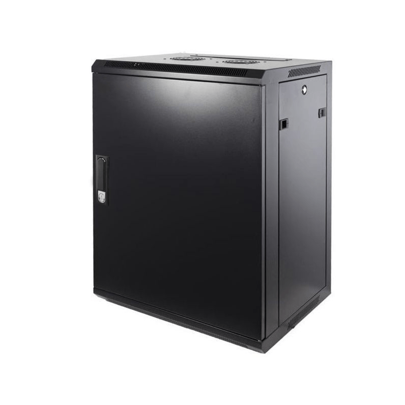 12U seinäkaappi metalliovella 600x450x635mm (LxSxK)