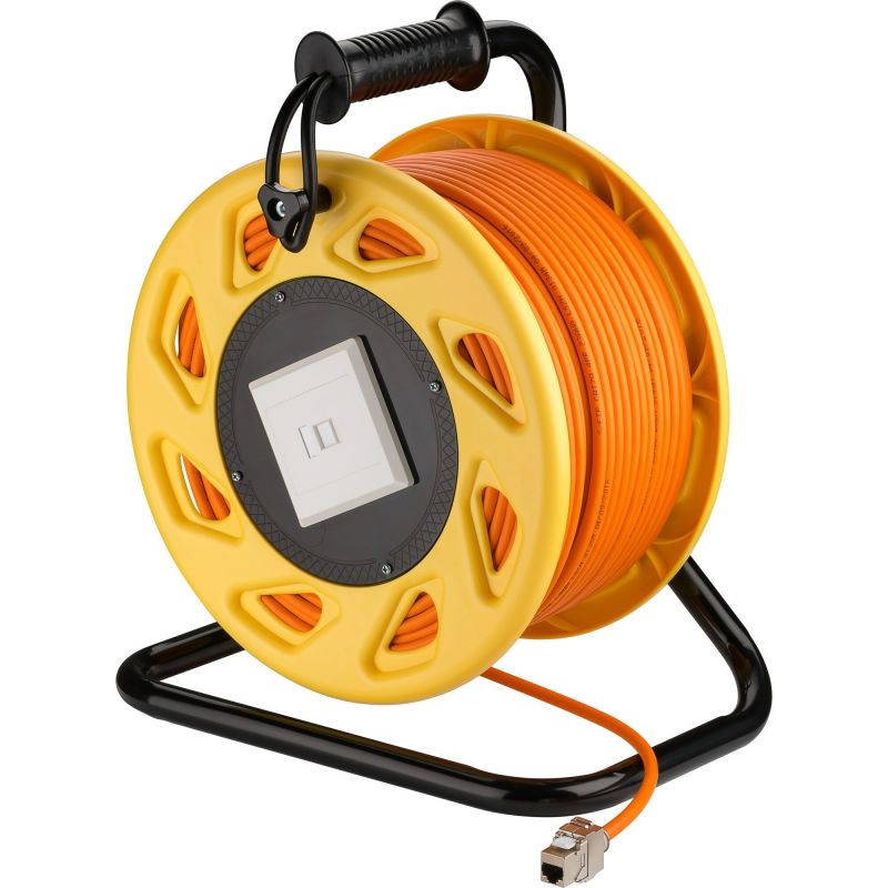 CAT7 S/FTP-kaapelikela CAT6a Keystone-liittimellä - RJ45 - 90 metriä