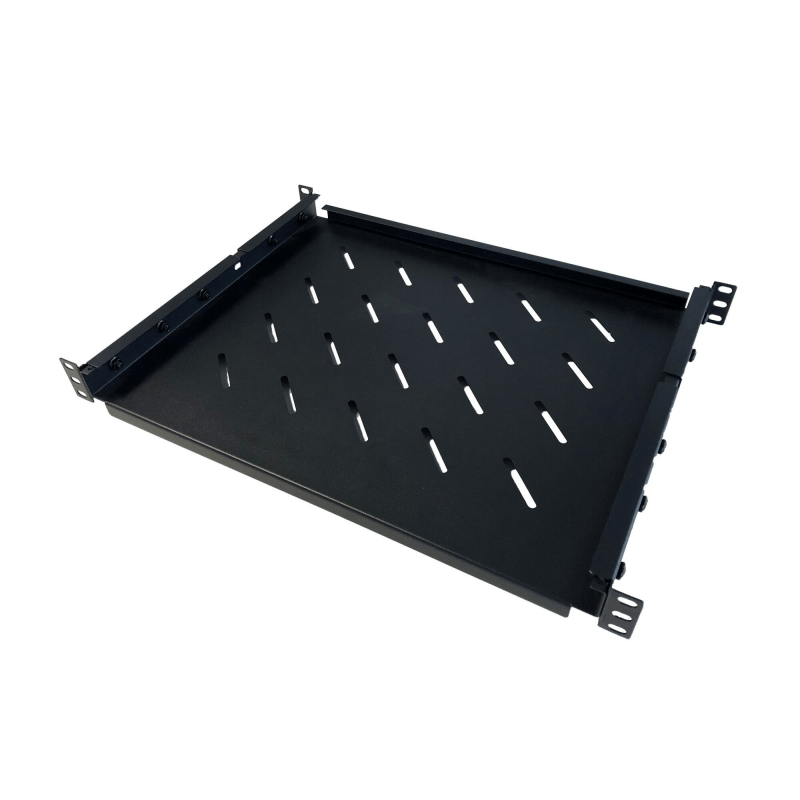 Säädettävä hylly 650–890 mm syville palvelinkaapeille - 1U