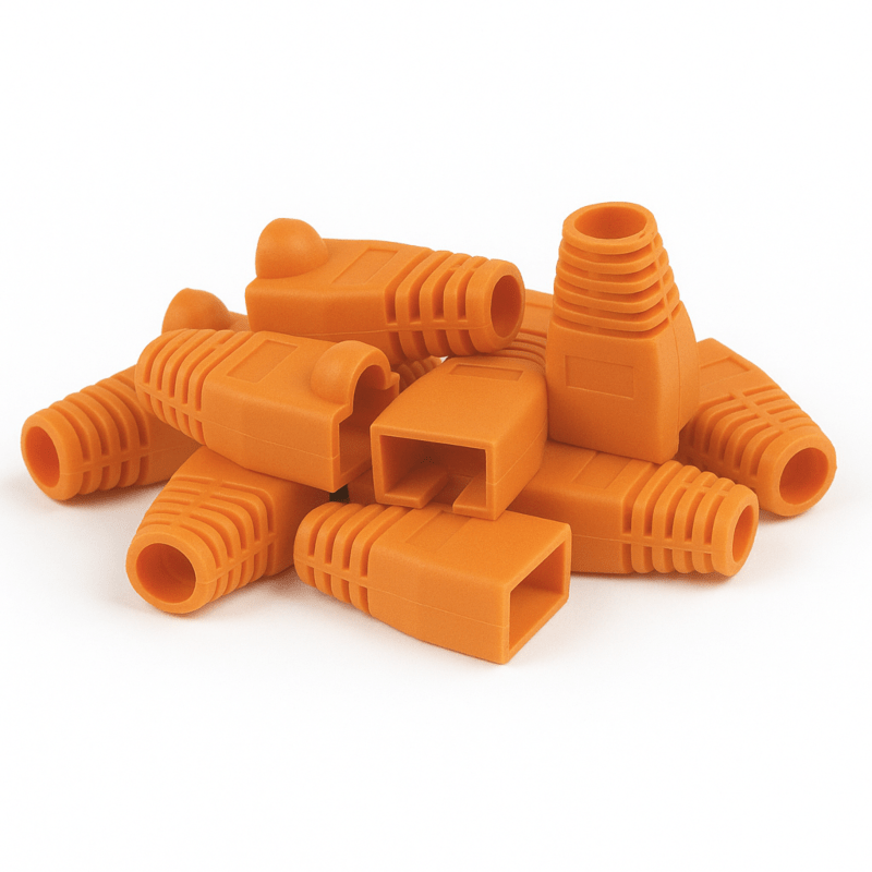 DANICOM RJ45 Kaapeliläpivienti Oranssi - 10 kpl