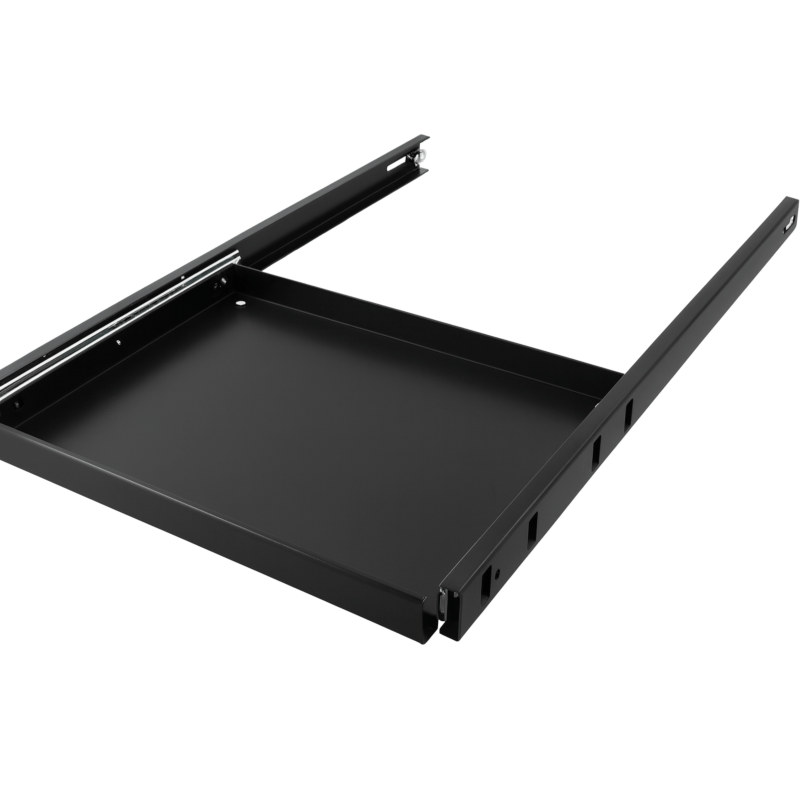 1U, 19 tuuman jatkettava hylly, 1000 mm syville palvelinkaapeille
