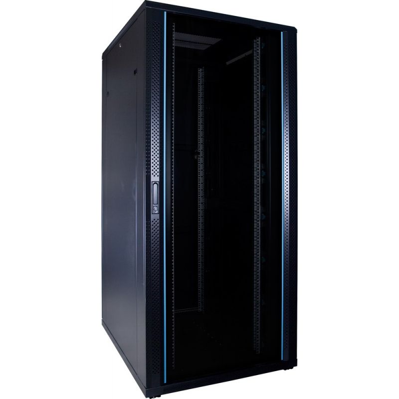 37U palvelinkaappi lasiovella 800x1000x1800mm (LxSxK)