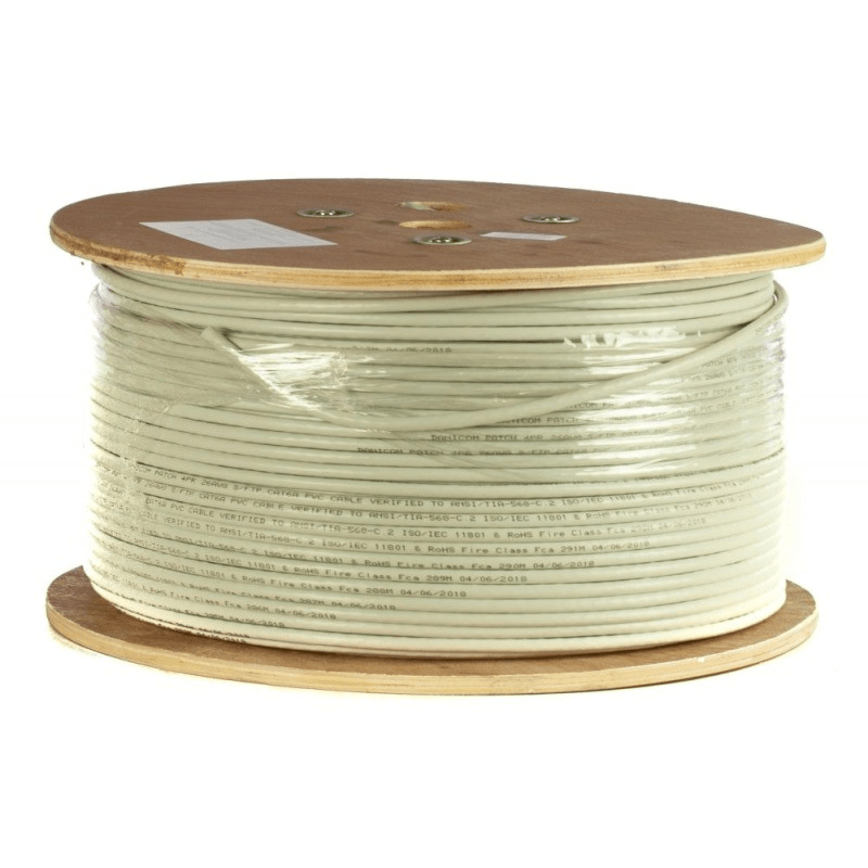 DANICOM CAT6A SFTP 305 m kaapeli jäykällä rullalla - LSZH (B2ca)