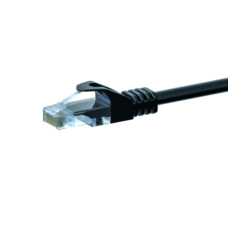 UTP CAT5e patch-kaapeli 20m musta - 100% kuparia