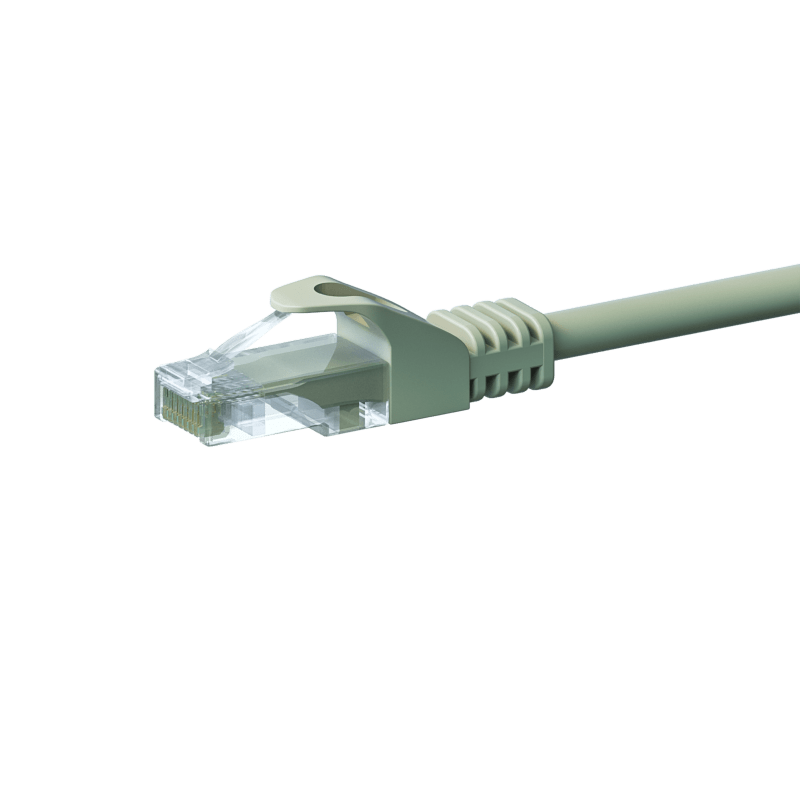 UTP CAT5e patch-kaapeli 0,50m harmaa - 100% kuparia