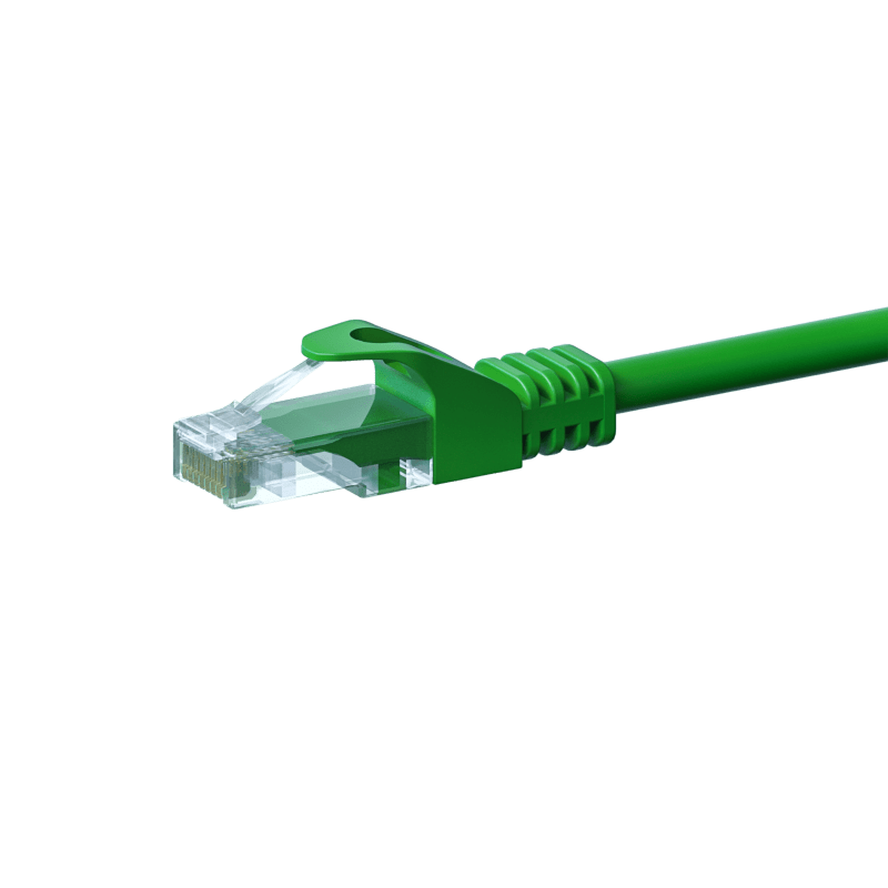 UTP CAT5e patch-kaapeli 0,25m vihreä - 100% kuparia