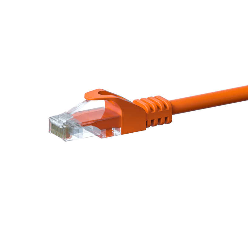 UTP CAT5e patch-kaapeli 0,25m oranssi - 100% kuparia